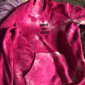 Pink “Leave Me Alone” Hoddie